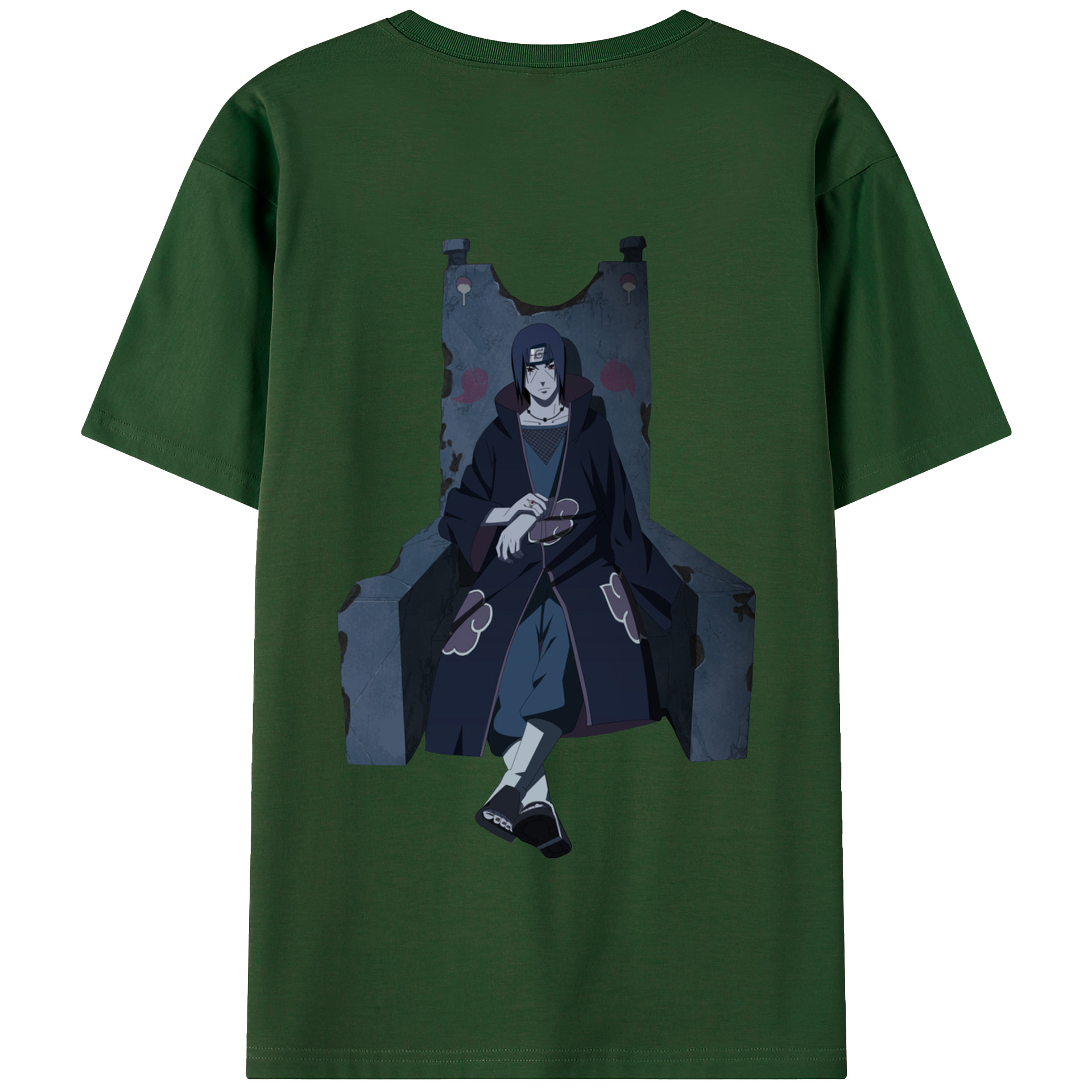 （画像用） NARUTO -ナルト- うちは イタチ Uchiha Itachi 綿100％半袖Tシャツ（背面プリント）
